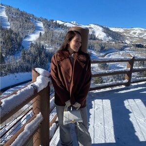 H&M Rich Brown Teddy Jacket